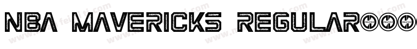 NBA Mavericks Regular字体转换